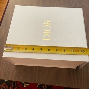 Dior White Textured Box with Gold Lettering